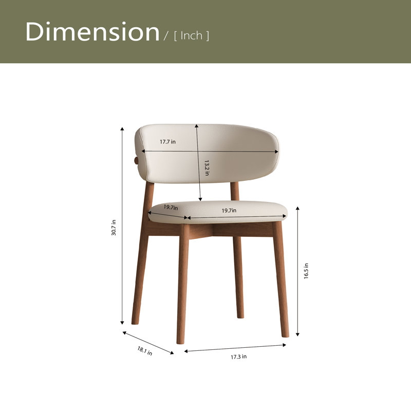 Chaise de salle à manger Mid-Century