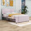  Lit plateforme en velours avec lit gigogne Cohan-106915727-130702125