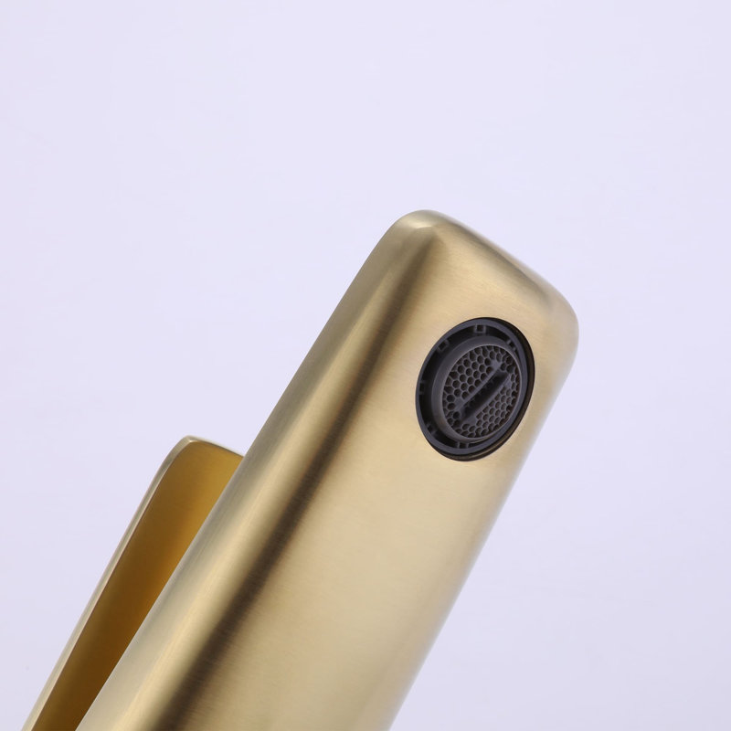 Single-Hole Single-handle Bathroom Faucet, Brushed Gold