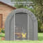 Tente de rangement de jardin extérieur avec cadre en métal galvanisé