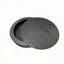 Table basse ronde avec rangement rabattable - noir, 39,37 po