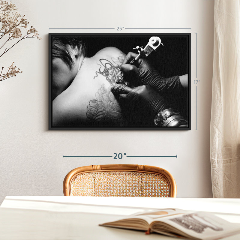 Tattoo Canvas Print, 17" H x 25" W