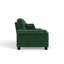 Canapé moderne plissé en chenille verte de 94 pouces à trois places, équipé d'un support à ressorts durable et de coussins en mousse épaisse et dense.-83135819