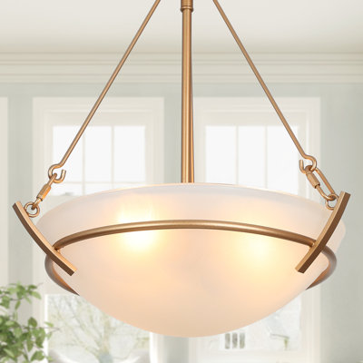 3 - Light Dimmable Modern Unique/Statement Bowl Chandelier