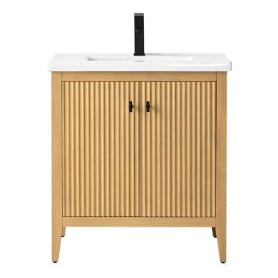 Single Bathroom Vanity with Ceramic Top