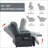 Recliners, Power Lift with 8-Point Massage &amp; Lumbar Heat, Oversized | Blue-Gray Chenille-1323045963