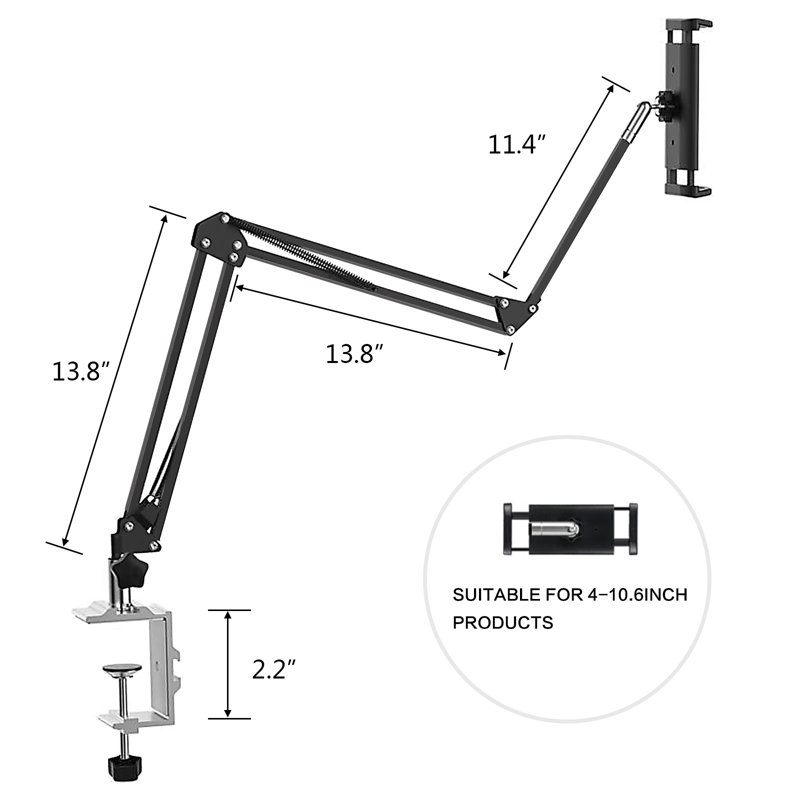 Système de fixation pour tablette, Noir