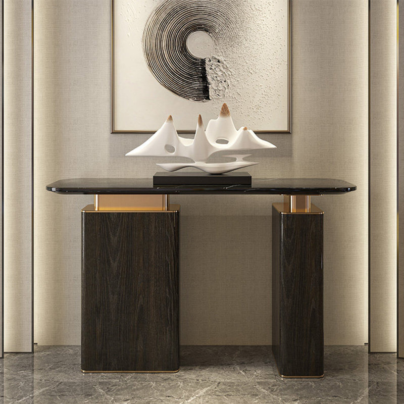 Comptoir en marbre de luxe d'entrée de gamme, 33.46" H x 59.05" W x 15.75" D
