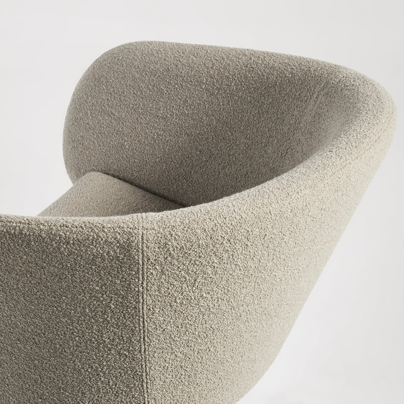 Fauteuil demi-tonneau, Viscose avoine Elora