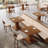 Square Bar Table, 39.4" H Wooden Bistro Pub Table With Metal Frame Footrest(Only Table)