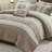 Sutherland Taupe Microsuede Soft 5-Piece Full/Queen Comforter Set-122514213