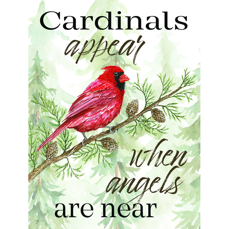 Cardinals Appear - impression sur toile tendue, H 16 po x l 12 po