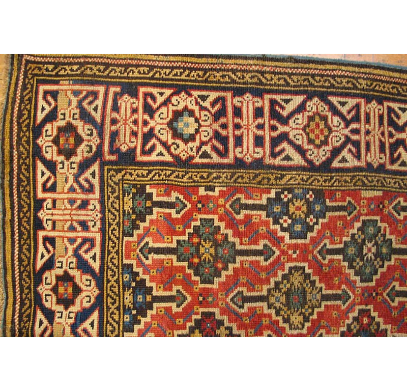Antique Caucasian Rug