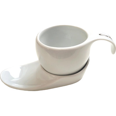 Porcelain Espresso Cup and Saucer