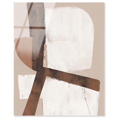 Deconstructed Form II Brown Decor Acrylic Print by Art Remedy