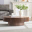 Petite table basse ovale de 43,7 po Handcraft