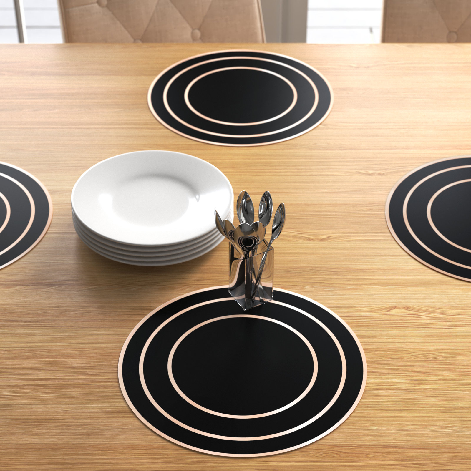 The Twillery Co.® Albers Placemats Dining Table Mat Table Decor ...