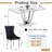 Glass Dining Table Set, Dining Table with Velvet Dining Chairs, 70" Glass Dining Table Set, Kitchen Table and Chairs with Stainless Steel Base for Kitchen Dining Room-578012433-578012442-578012432