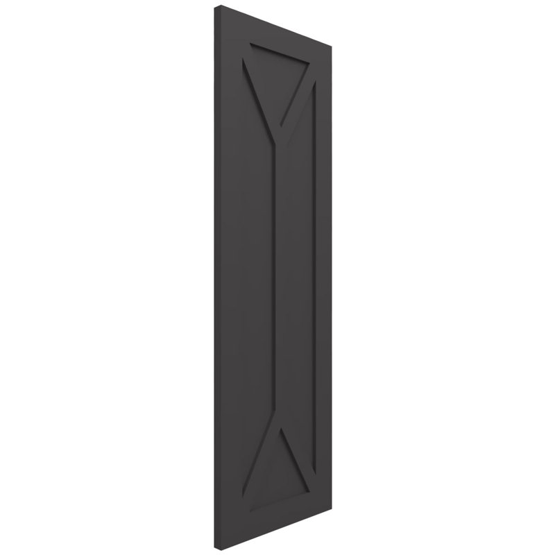 Volets à panneau plat, Montagne ombrageuse, 34", 15"