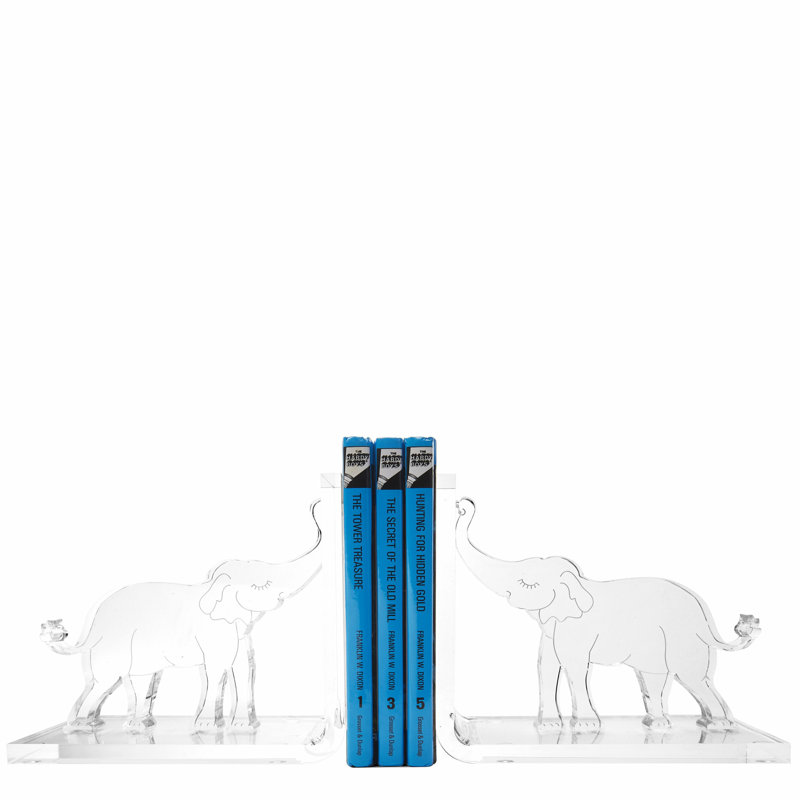 Plastic Bookends, Clear