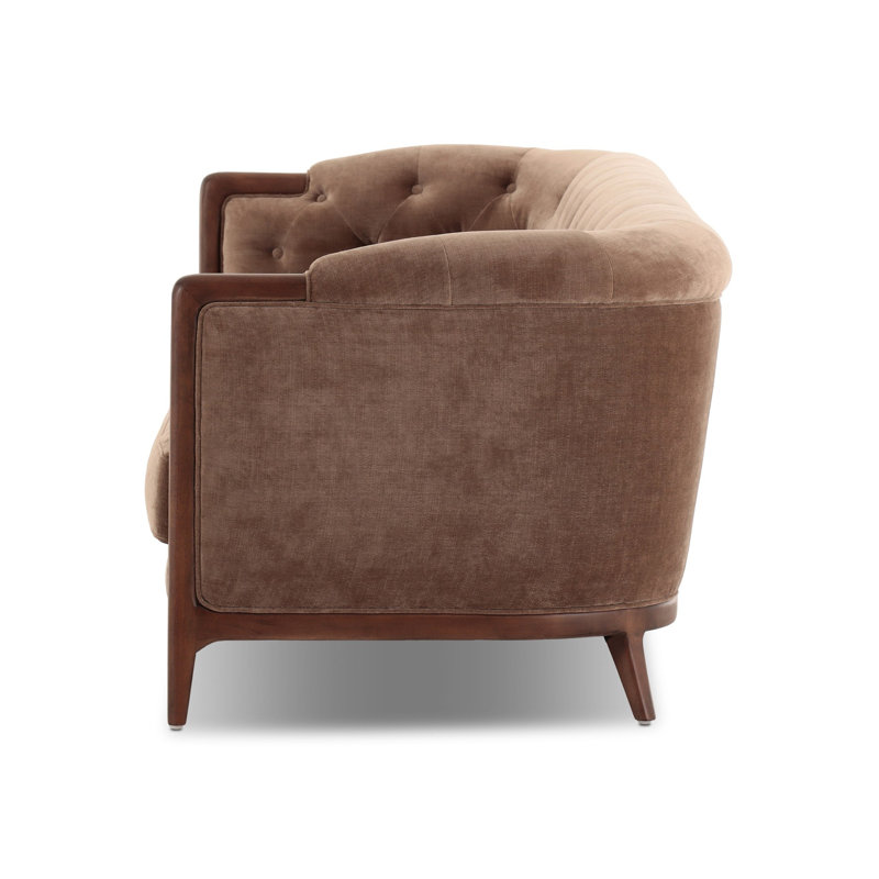 Ellsworth 91" Rolled Arm Sofa, 29.75" H x 91" W x 36" D, Altair Mushroom