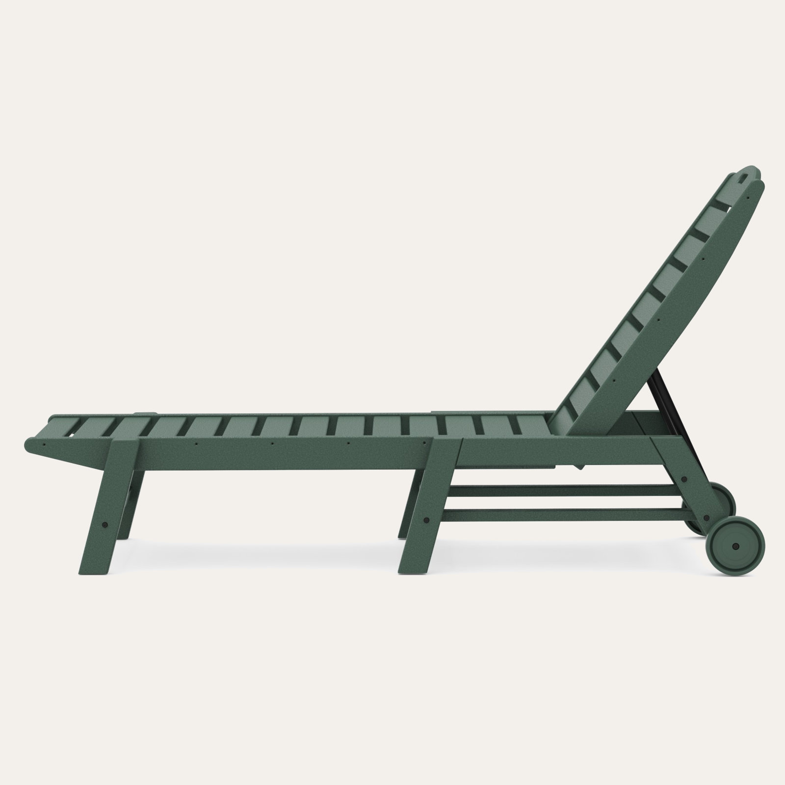 POLYWOOD® Nautical 27" Patio Chaise Lounge, Green