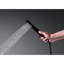 Robinet de baignoire fixé au sol avec douche à main - Noir mat, acier inoxydable, débit élevé, bec cascade, rouille et corrosion pour une salle de bain paisible et autoportante-121245112