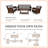 Gwalchmai Premium All-Weather Wicker 6 - Person Patio Conversation Set with Cushions