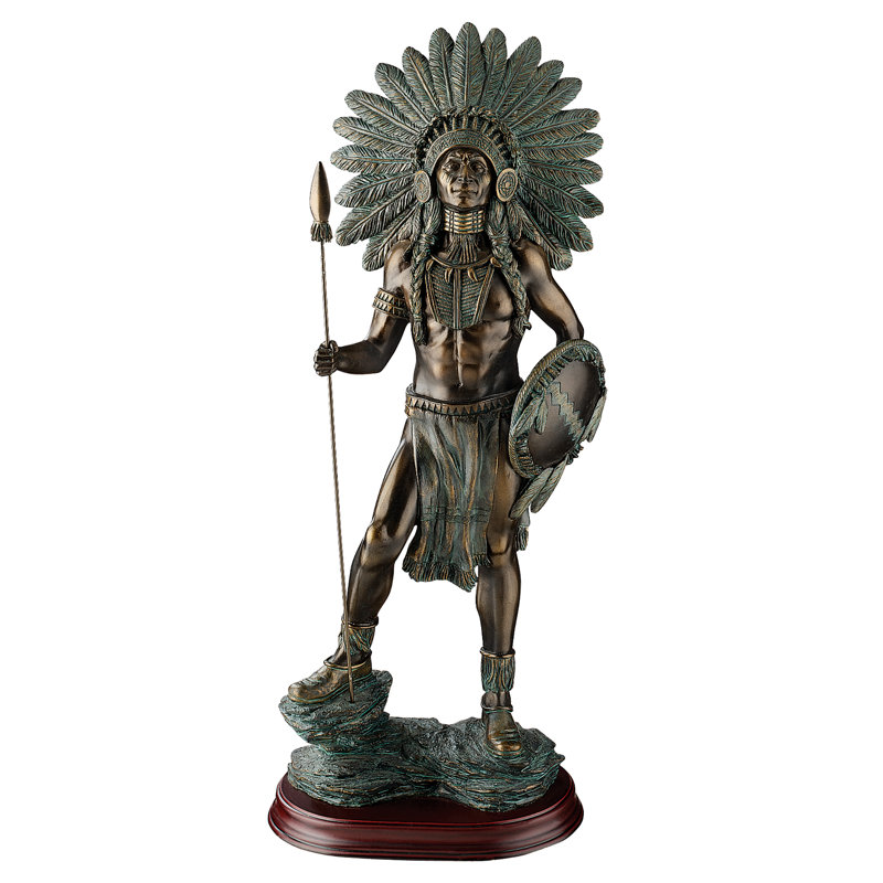 Figurine chieftain warrior fier