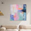«Pastel Retro Canvas Modern Color Abstract» par Art Remedy-107781930-107781923