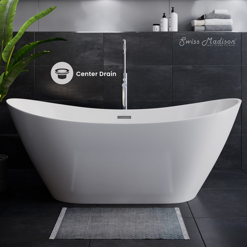 Baignoire autoportante double Ivy 60 po