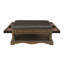 Table basse multifonctionnelle à finition traditionnelle avec 4 tiroirs de rangement et une tablette spacieuse, meubles de salon en bois durable