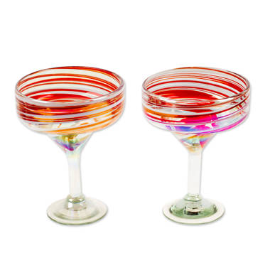 Hand Blown Margarita Glassware ( Set of 2) Red Barrel Studio