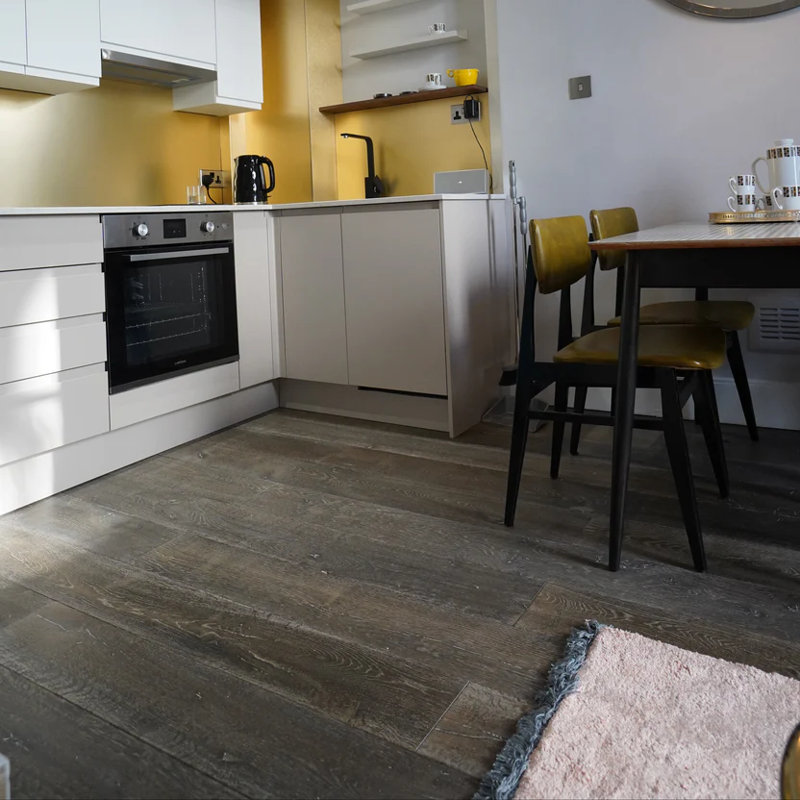 Oak 19cm W Hardwood Flooring, Oak Brushed Grey