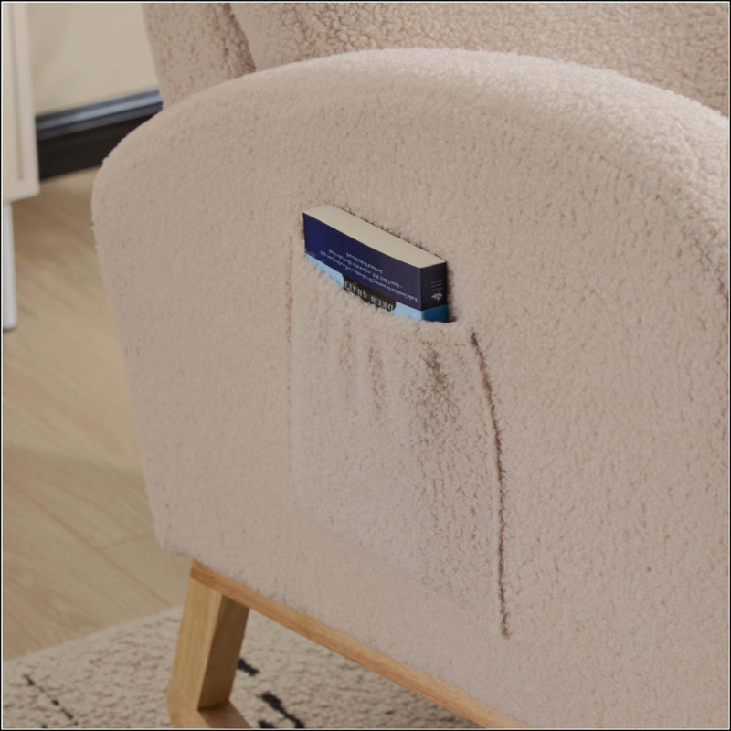 Chaise berçante Modern, Beige
