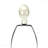 Table Lamp - 31"H, Cream Ceramic Material, Contemporary Style