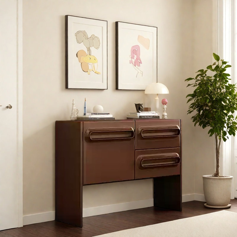 Buffet de style simple, Brun