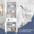 Freestanding Tall Bathroom Cabinet With 4 Soft-Close Doors,2 Cabinets,Open Storage&2 Adjustable Shelves,A Drawer-795547110