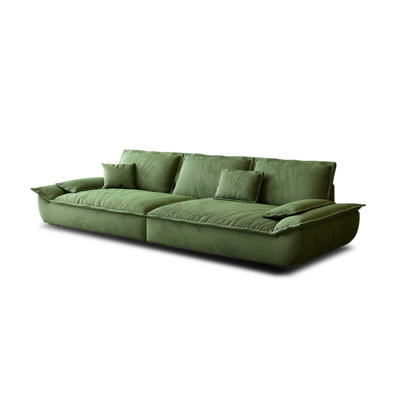 Green 100% Polyester Modular Sofa cushion couch