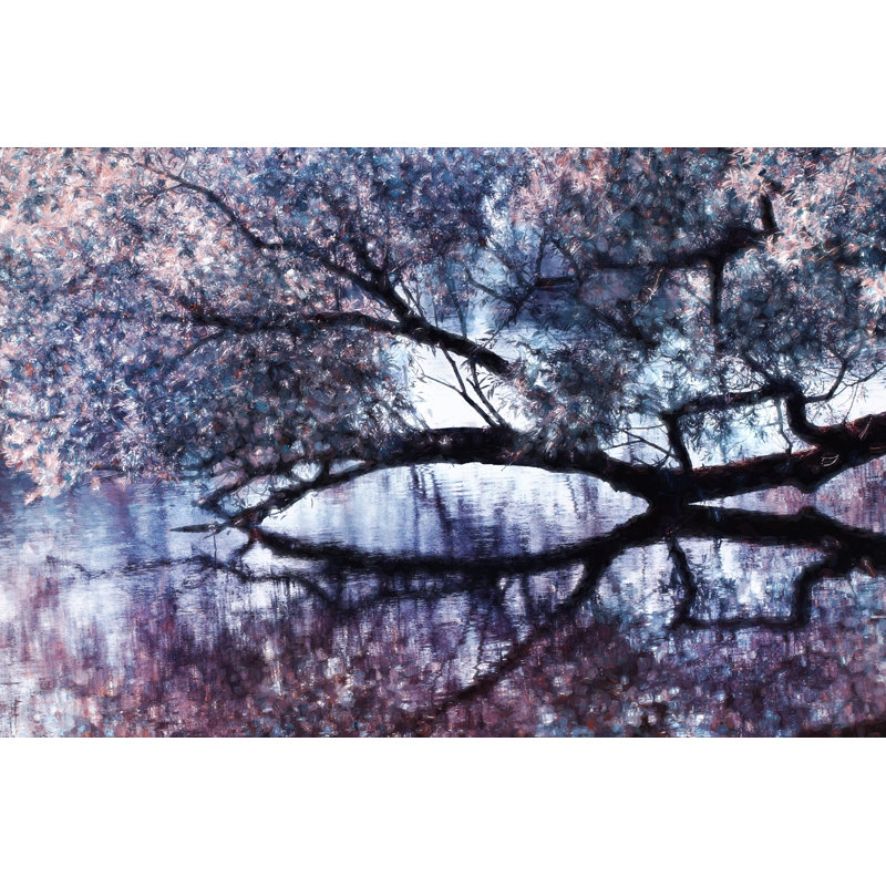 Bladen Cherry Blossom Chinese Tree - Wrapped Canvas Print, 30cm H x 46cm W x 3.8cm D