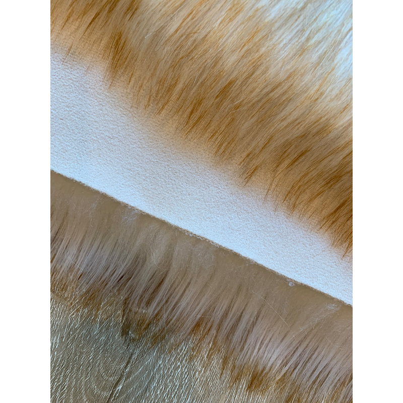 Tapis blanc / brun en fausse peau de mouton Mar Vista Eternity