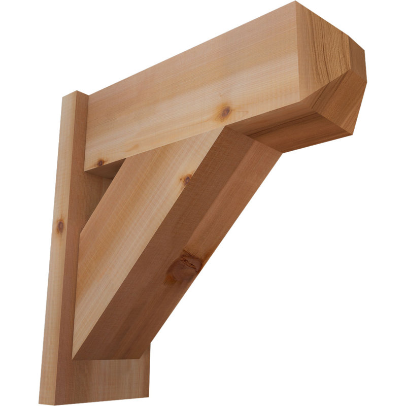 Artisan traditionnel en bois rustique, P 20 po x H 20 po, Cèdre rouge occidental l 7 1/2 po (lisse)