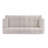 88"Cloud 3 Seater Chenille Sofa featuring Button Tufted Comfy Upholstered Couch, Silver lining