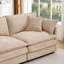 Canapé rembourré Cloud, canapé modulaire en U avec repose-pieds-1675090583