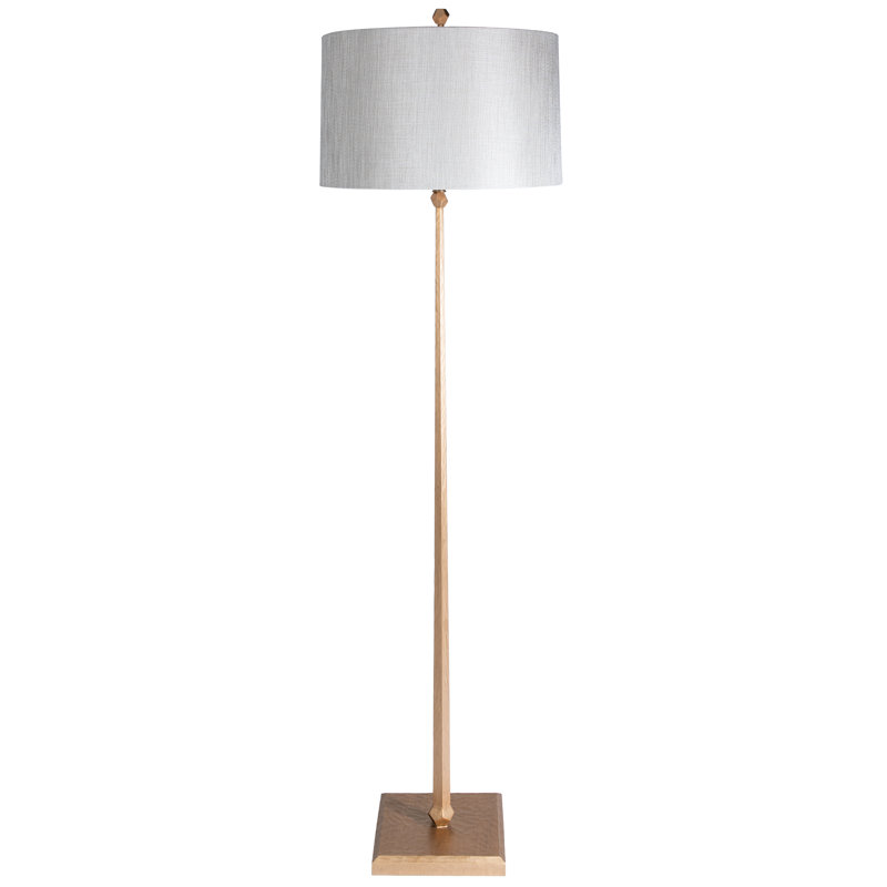 69.5'' Traditional Floor Lamp, Gilded Iron, Moonbeam