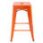 Cricklade Upholstered Counter Stool with Metal Frame-478246512