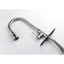 Robinet d'évier de cuisine en nickel brossé avec rétractable, acier inoxydable, 3 réglages de sortie, robinet rétractable en acier fiable, finition, buse rotative à 360 °, sorties d'eau, fin-2011490326