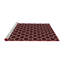 Tapis tissé à la machine en rouge-68661993
