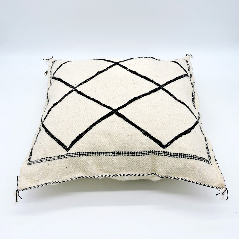 Housse de coussin géométrique carrée