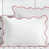 White/Burgundy Border